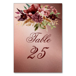 金素朴属バラ金ゴールドテラコッタバラ テーブルナンバー