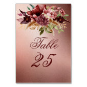 金素朴属バラ金ゴールドテラコッタバラ テーブルナンバー (正面)