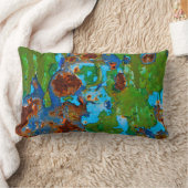 金素朴属剥離絵を描グランジヴィンテージ ランバークッション (ブランケット)