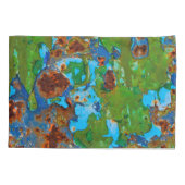 金素朴属剥離絵を描ヴィンテージ、枕カバー 枕カバー (裏面)