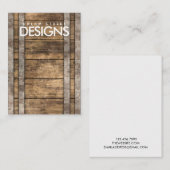 金素朴属木製イヤリング表示カード 名刺 (正面/裏面)