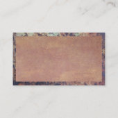 金素朴属縁ど |古いテクスチャ 名刺 (裏面)