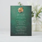 金素朴属花結婚詳細カード エンクロージャーカード (スタンド正面)