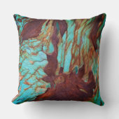 金素朴属錆絵を描効。工業芸術 クッション (正面)