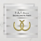 金素朴金馬蹄銀WHT SQバチェロレッテ 招待状 (正面/裏面)