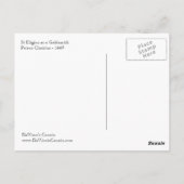 金細工人の郵便はがきとしてSt Eligius ポストカード (裏面)