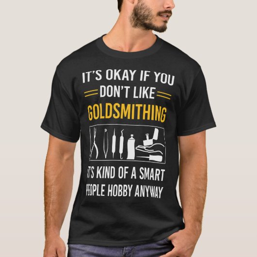 金細工師頭が切れる金細工師 Tシャツ (正面)