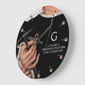 金細工師，大切金細工師，金ゴールドジュエリー ラージ壁時計 (傾斜)