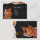 金細工師、金大切細工師、ジュエリー真珠 名刺 (正面/裏面)