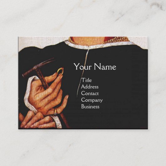 金細工師、金大切細工師、ジュエリー真珠 名刺 (正面)