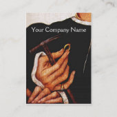 金細工師、金大切細工師、金ゴールドジュエリー芸術 名刺 (裏面)