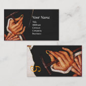 金細工師、金大切細工師、金ゴールドジュエリー芸術 名刺 (正面/裏面)