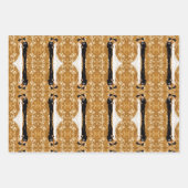 金結婚の夫婦 ラッピングペーパーシート (正面3)