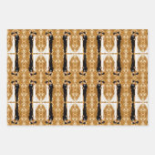 金結婚の夫婦 ラッピングペーパーシート (正面)