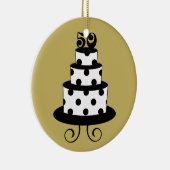 金結婚式第50記念日の記念品 セラミックオーナメント (右)