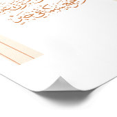 金結婚弧のアラビア語の祝辞 ポスター (角)