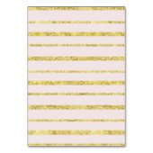 金結婚箔効果を持つピンクの座席表 テーブルナンバー (裏面)