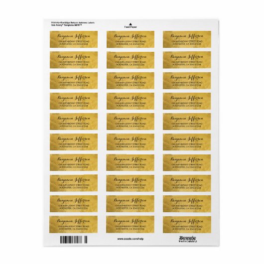 金結婚箔 ラベル (フルシート)