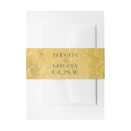 金結婚箔 招待状ベリーバンド