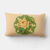 金結婚記念日のばら色の装飾用クッション ランバークッション (裏面)