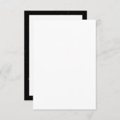 金結婚記念日RSVPは金ゴールドの斑点を梳きます 出欠カード (正面/裏面)