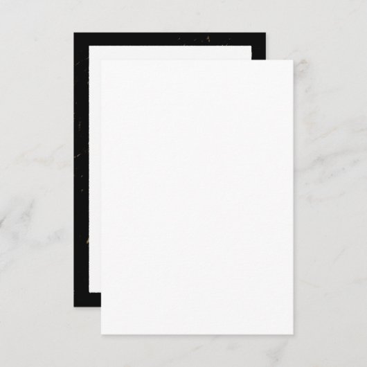 金結婚記念日RSVPは金ゴールドの斑点を梳きます 出欠カード (正面/裏面)