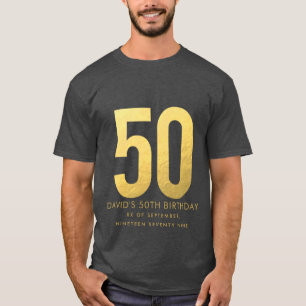 金結婚金五十周年パーソナライズされたパーティー Tシャツ