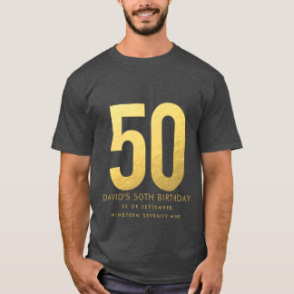 金結婚金五十周年パーソナライズされたパーティー Tシャツ