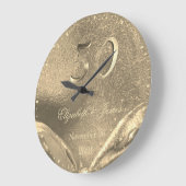 金結婚金創立50周年エレガントフェイク金ゴールド ラージ壁時計 (傾斜)