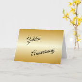 金結婚金記念日カード カード (黄色い花)