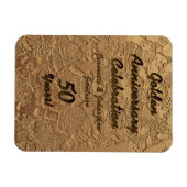 金結婚金50周年記念パーティーラグドール マグネット (横)