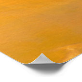 金絵を描金グランジ抽象芸術 ポスター (角)