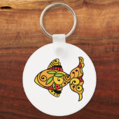 金絵を描魚 キーホルダー (正面)