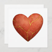 金継ぎのハート 招待状 (正面/裏面)