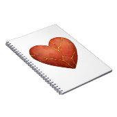 金継ぎハートの招待 ノートブック (右側)