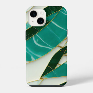 金継ぎ美学 翡翠大理石 iPhone 14ケース