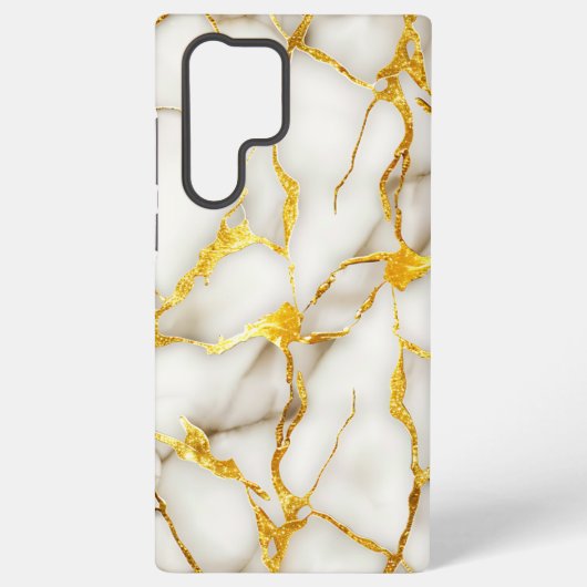 金継ぎ+ホワイトゴールド SAMSUNG GALAXYケース (裏面)