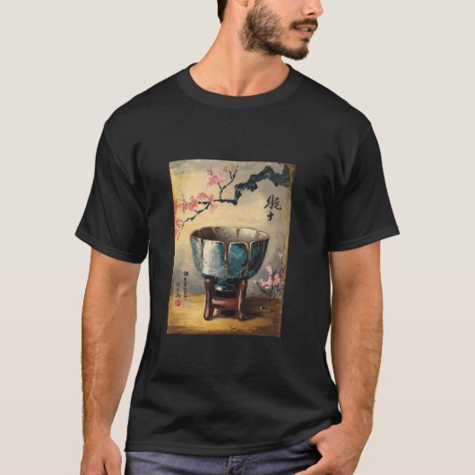 金継ぎ 修理 ポット ゴールド 日本文化 陶芸 Tシャツ (正面)