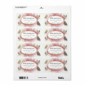 金縁ど金モダンピンクエッグカートンラベル ラベル (フルシート)