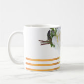 金縁の花模様コーヒーマグ コーヒーマグカップ (左)