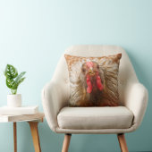 金羽- Wynadotteの鶏の雌鶏 クッション (椅子)