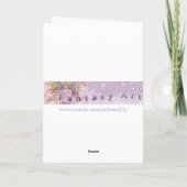 金翼の天使のファンタジーの芸術 シーズンカード (裏面)