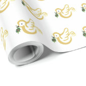 金聖降誕祭の平和はホリーで行われる ラッピングペーパー (ロールコーナー)