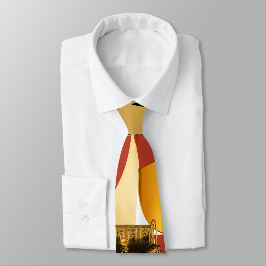 金背景のAnubis ネクタイ (タイ)