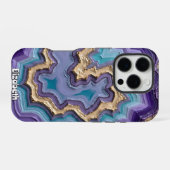 金脈抽象ジオード iPhoneケース (裏面横)