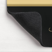 金色と黒の背景 マウスパッド (コーナー)