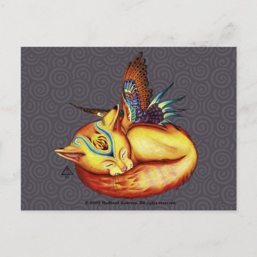 金色に似た太陽はがき ポストカード (正面)