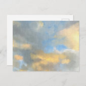 金色に光る雲 ポストカード (正面/裏面)