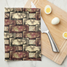 金色に染まった刻まれた茶色の長方形