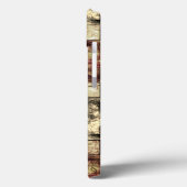 金色に染まった刻まれた茶色の長方形 Case-Mate iPhoneケース (裏面 / 左)